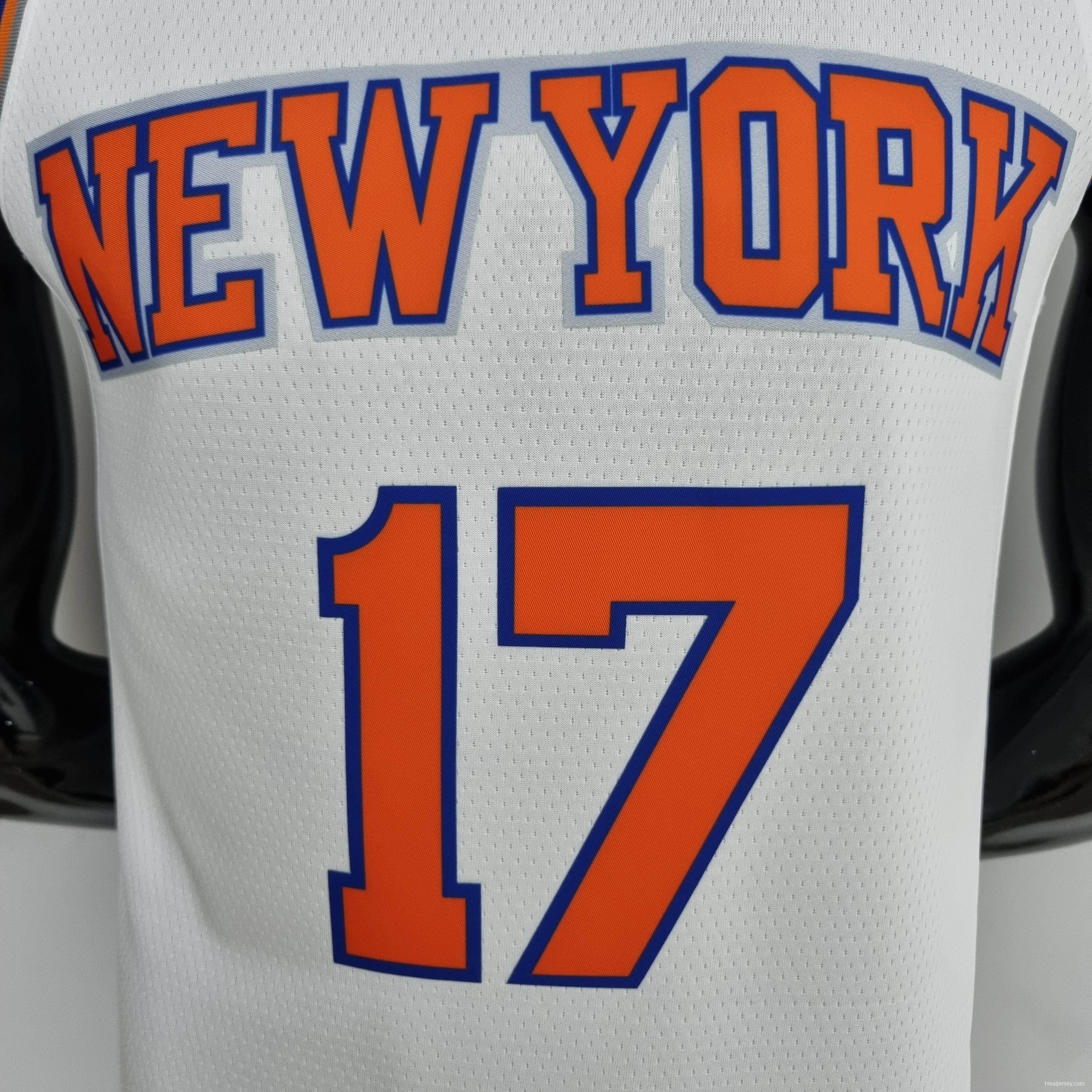 75th Anniversary Lin #17 New York Knicks White NBA Jersey