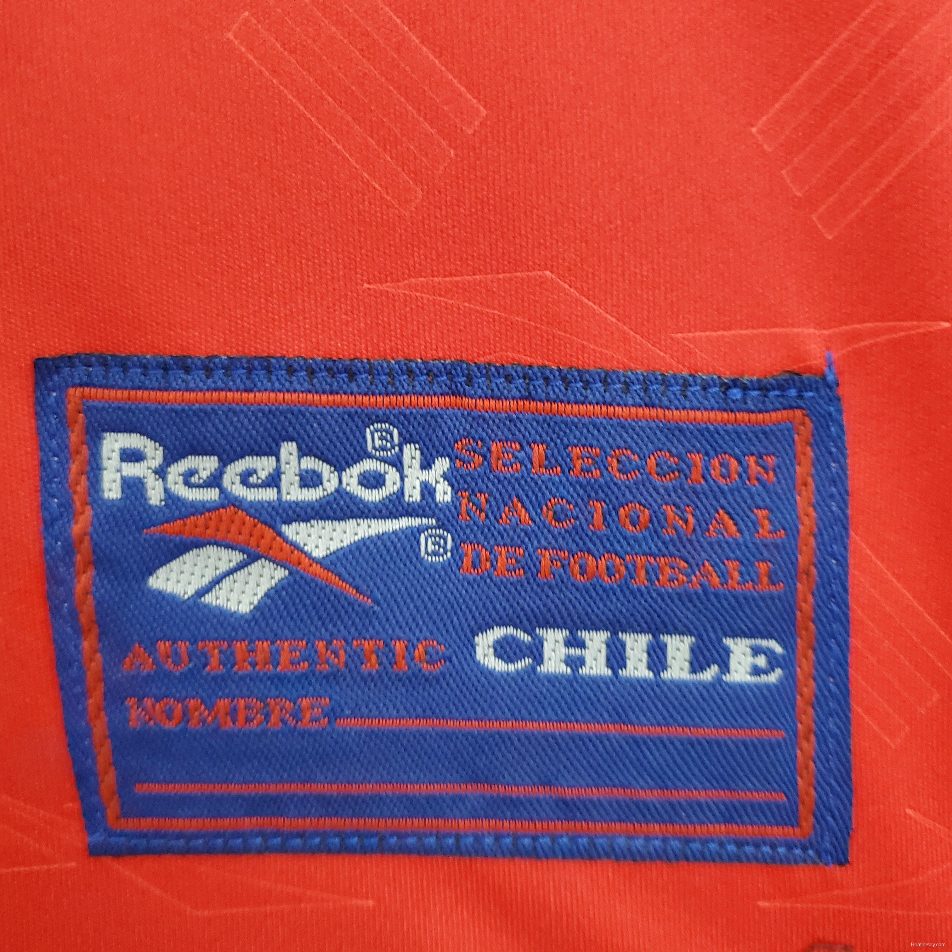 Retro 1998 Chile home Soccer Jersey