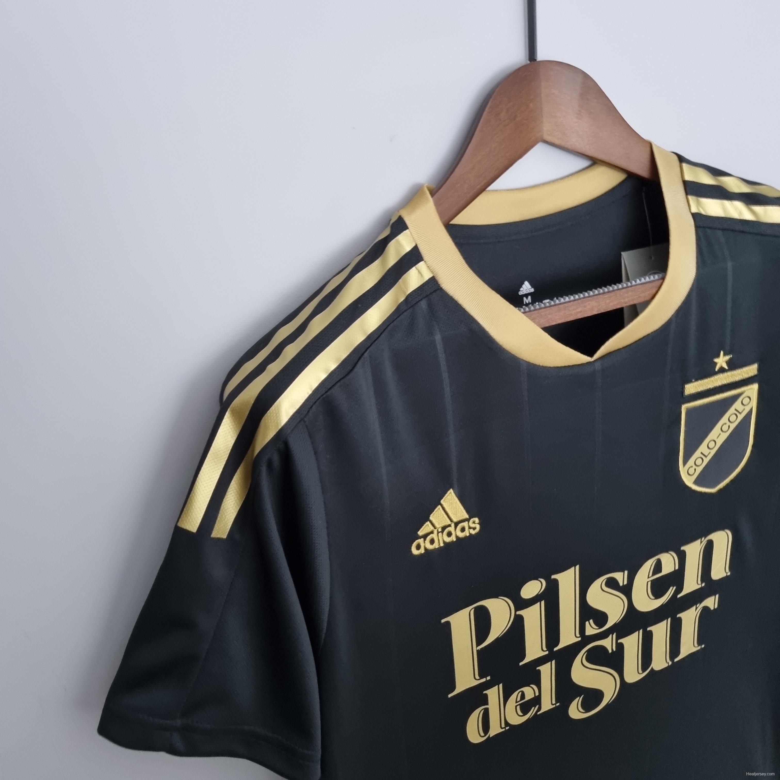 22/23 Colo Colo Commemorative Edition Black Gold Soccer Jersey