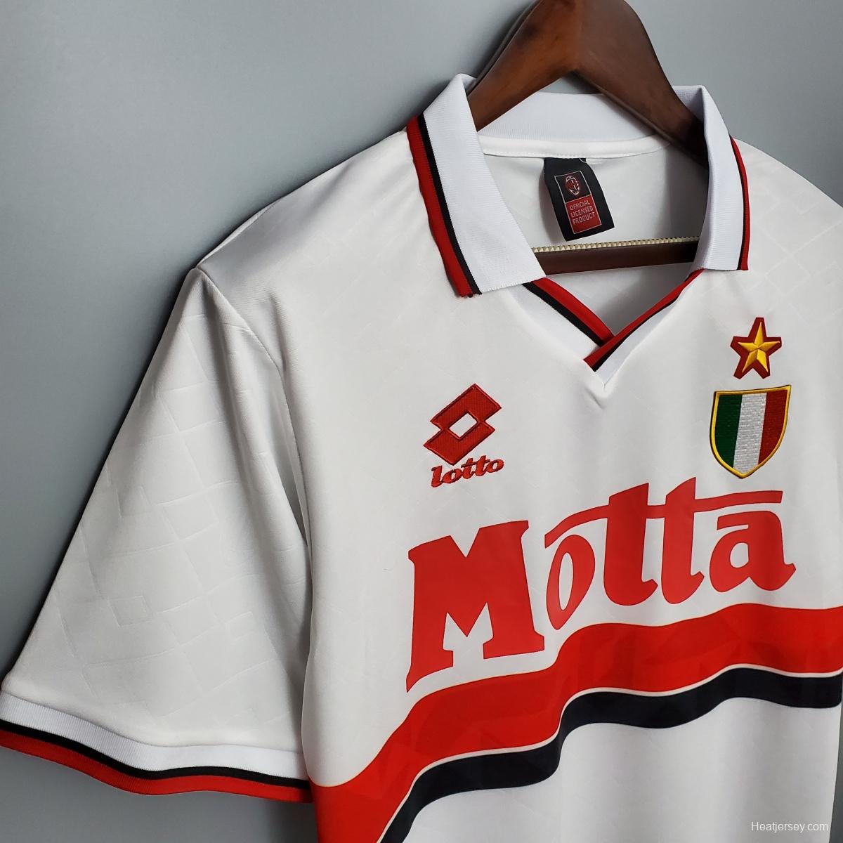 Retro 93/94 AC Milan away Soccer Jersey