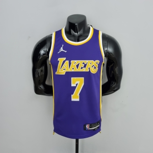 75th Anniversary Anthony #7 Los Angeles Lakers Jordan Purple NBA Jersey