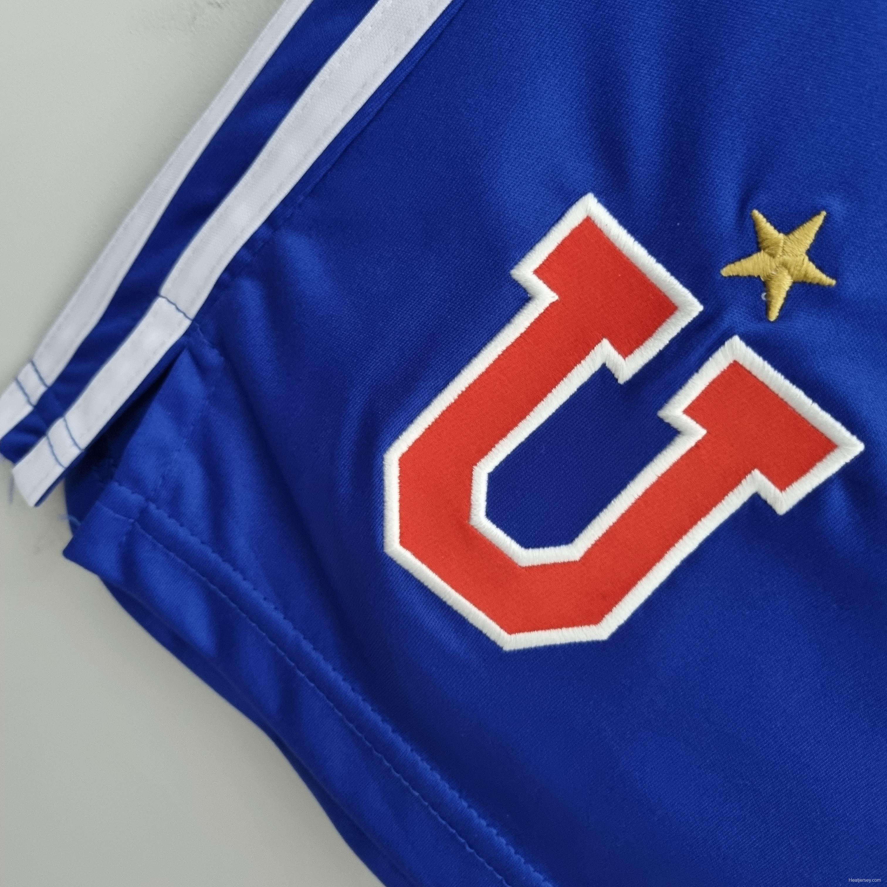 22/23 University of Chile Home Shorts Soccer Jersey