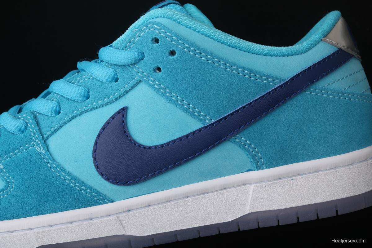 NIKE SB DUNK Low Pro sky blue fur-like fluorescent bottom low-top casual board shoes BQ6817-400