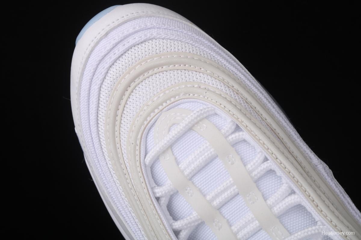 NIKE Air Max 97 White Lce QS pure white bullet air cushion running shoes CT4526-100