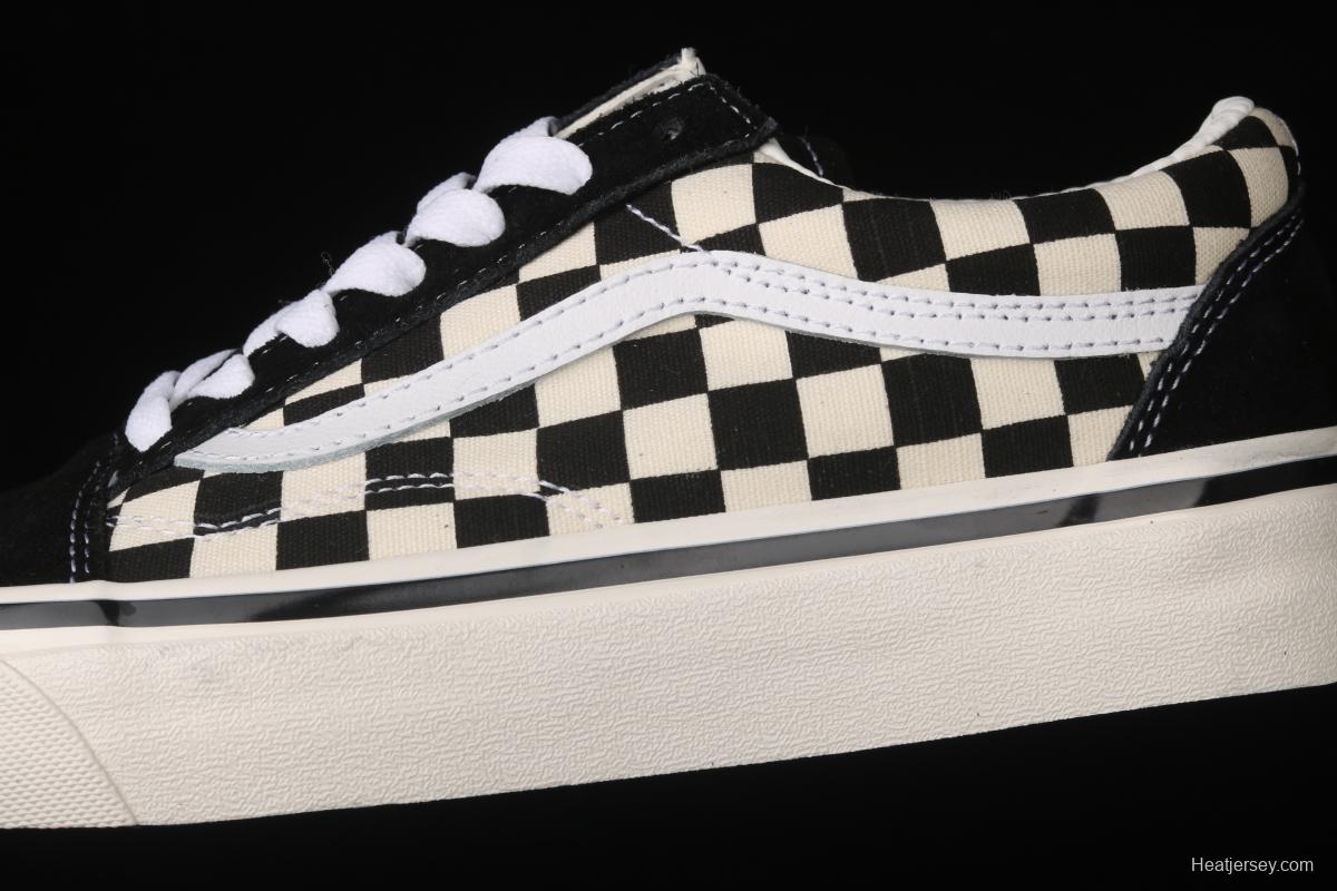 Vans Old Skool DX Anaheim American black and white checkerboard check low upper board shoes VN0A38G2OAK