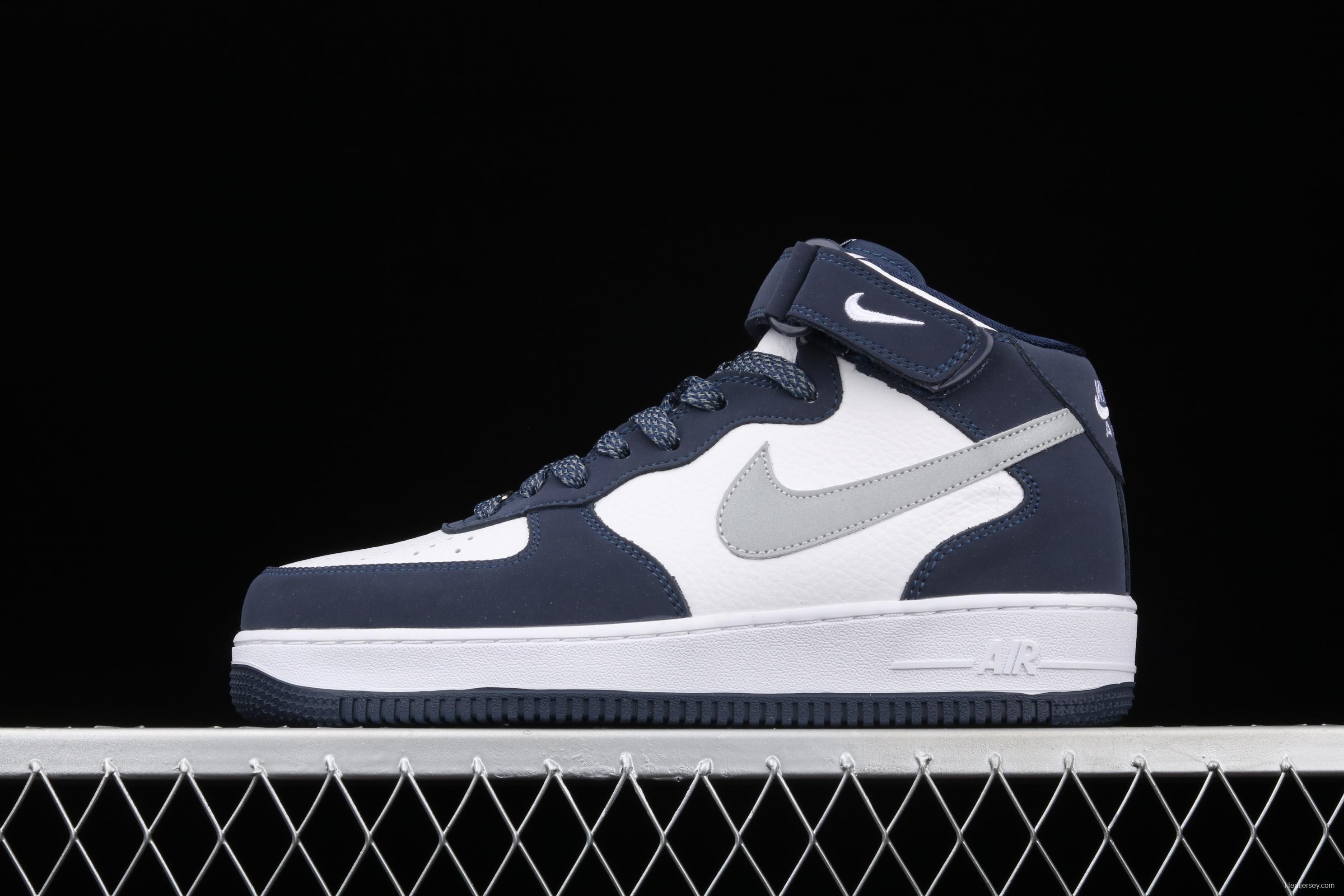 NIKE Air Force 11607 Mid midnight blue Zhongbang casual board shoes AQ2263-115