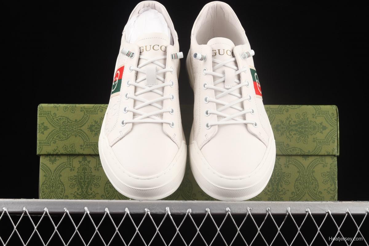 Gucci Screener GG High-Top Sneaker double G embossed leisure shoes series leisure board shoes 02JPO60166