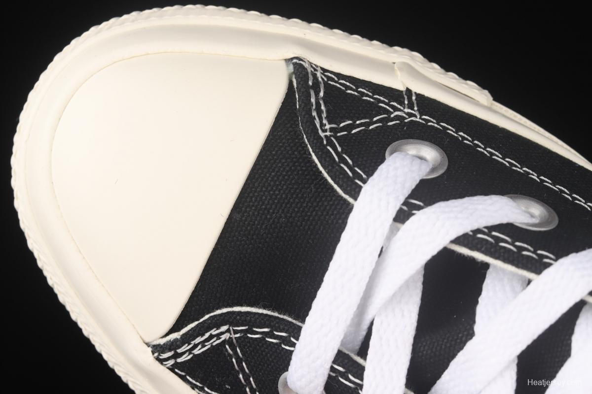 Converse All Star x CDG 2021 Sichuan Jiubao Ling co-named 1CL876 high-top casual board shoes.