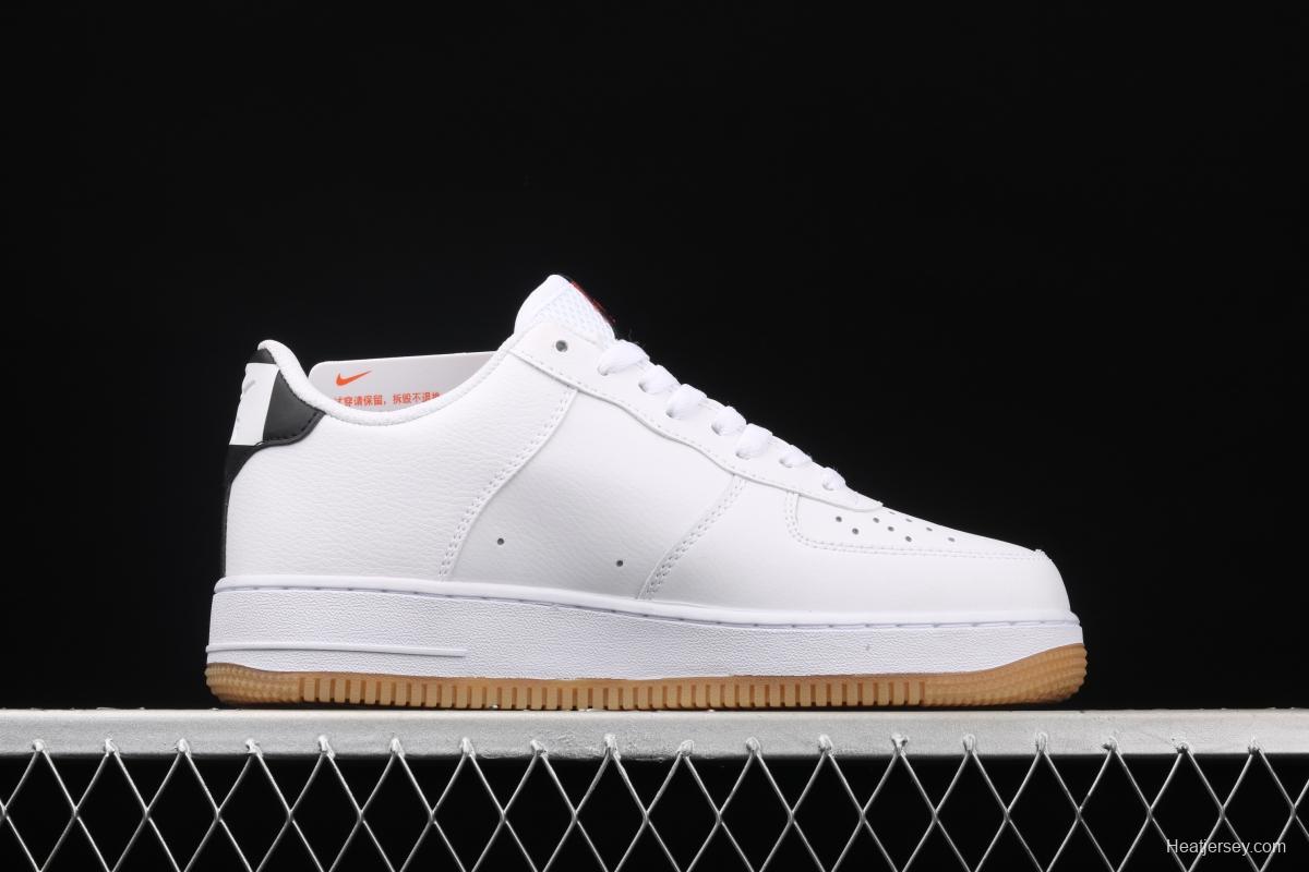 NIKE Air Force 1 Low NBA Pack White and Black Raw Rubber low Band Leisure Sports Board shoes CT2298-101