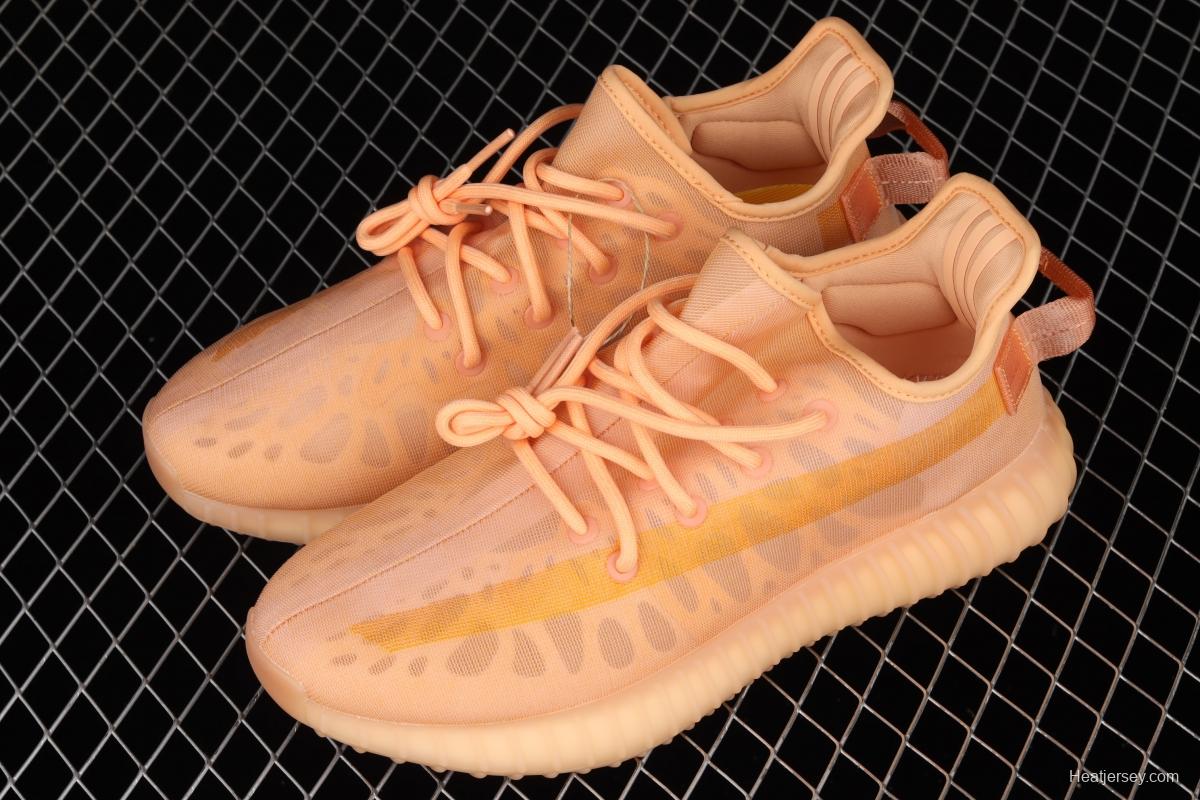 Adidas Yeezy Boost 350V2 Mono Mist GW2870 Darth Coconut 350 second generation ice silk series misty orange color BASF popcorn