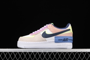 NIKE Air Force 1 ShAdidasow Rtl light weight heightened low-top 100-board shoes CU8591-001