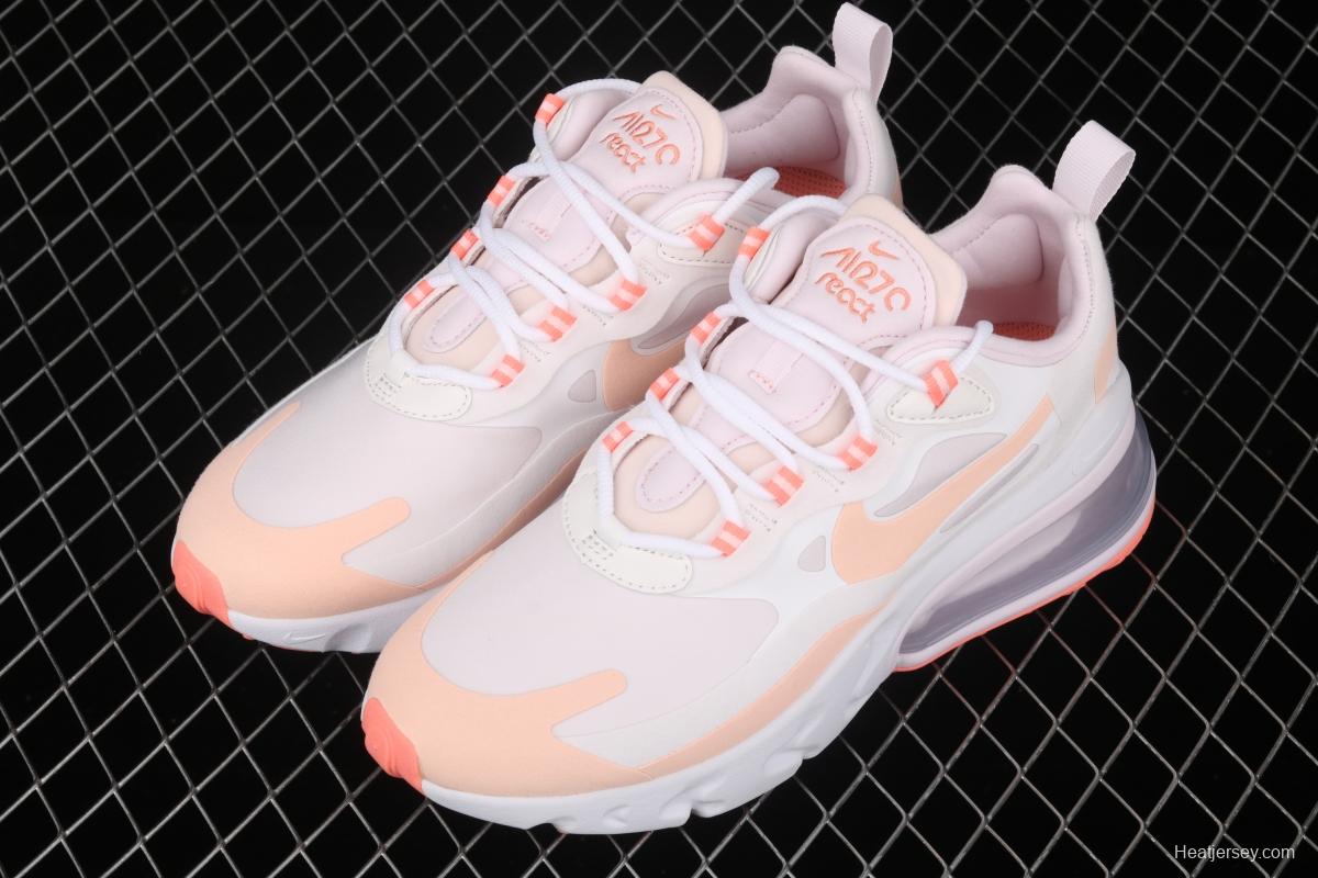 NIKE Air Max 270React new high-frequency mesh hollowing out function half-palm air cushion running shoes CJ0619-103