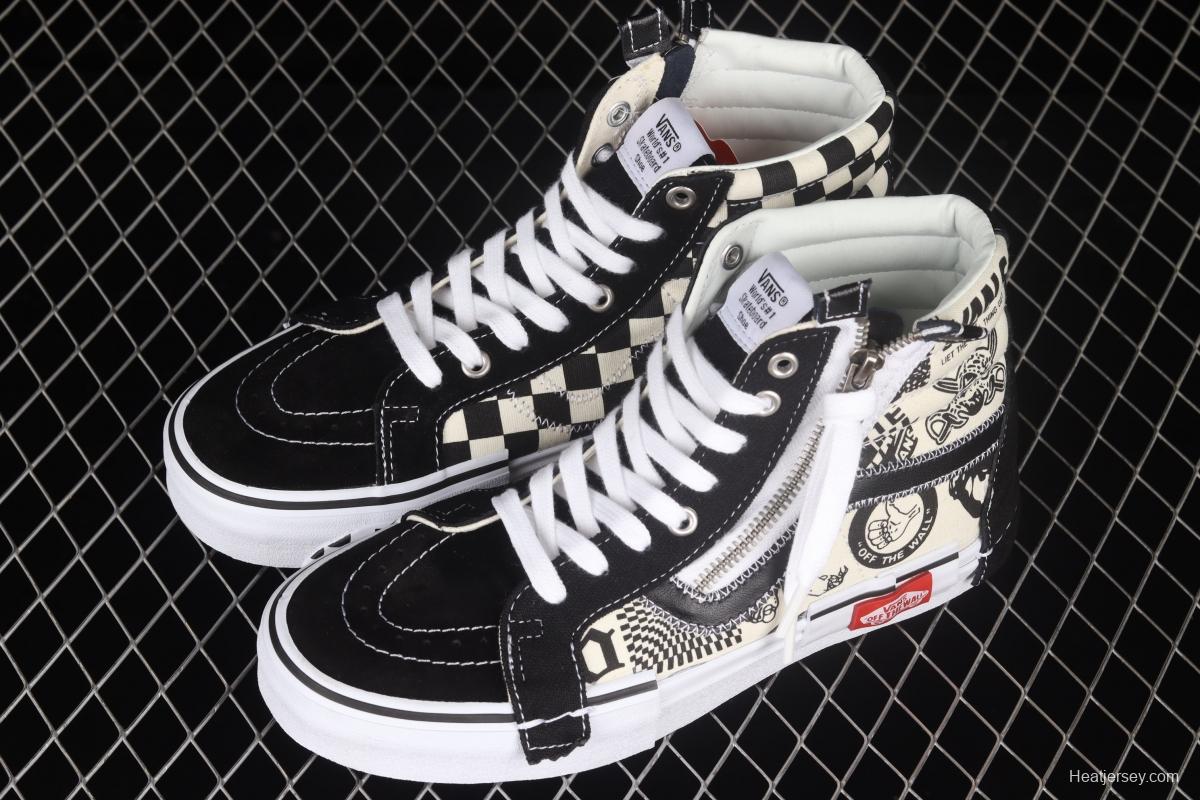 Vans Vault Sk8-Hi Reissue Ca deconstructionism high-top canvas vulcanized shoes VN0A3WM16HJ