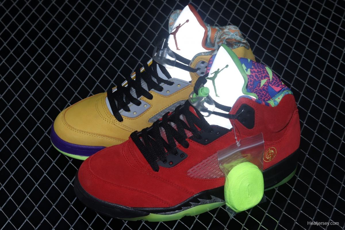 Air Jordan 5 What The red and yellow mandarin duck CZ5725-700