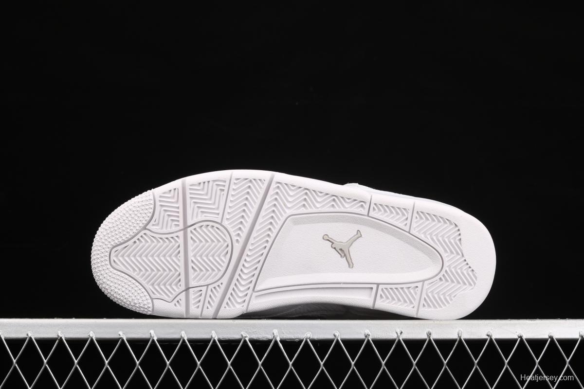 Air Jordan4 Retro PureMoney White Cat headlayer True Standard 308497-100