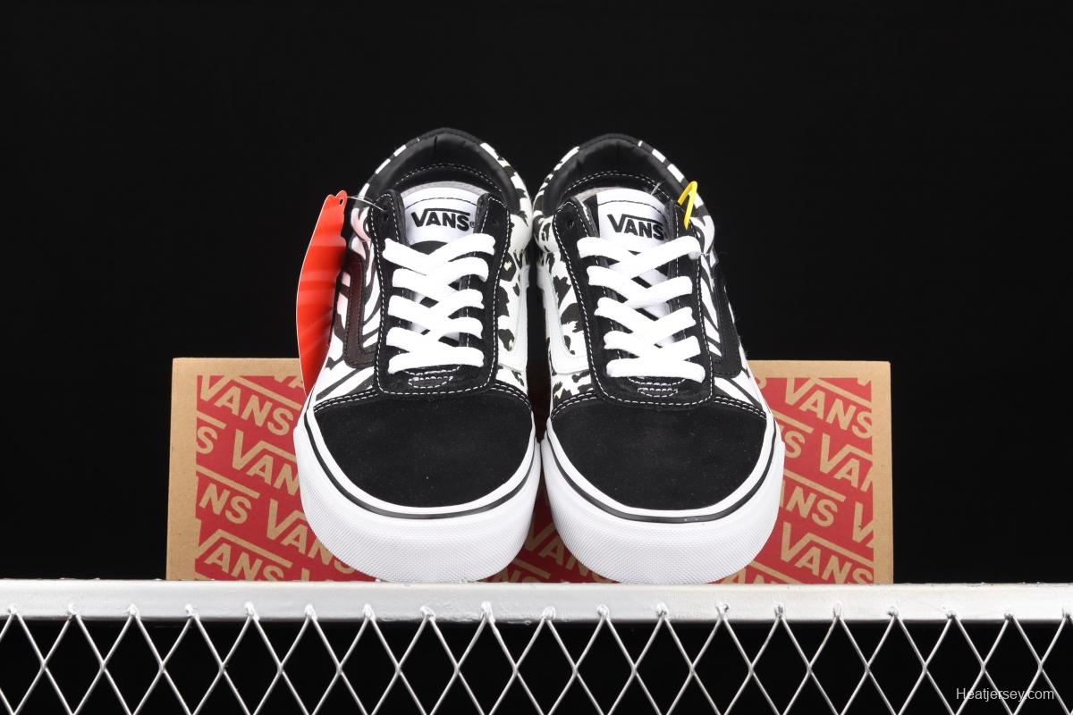 Vans Style 36 million black leopard print zebra print low-top casual shoes VN0A3TLAA25