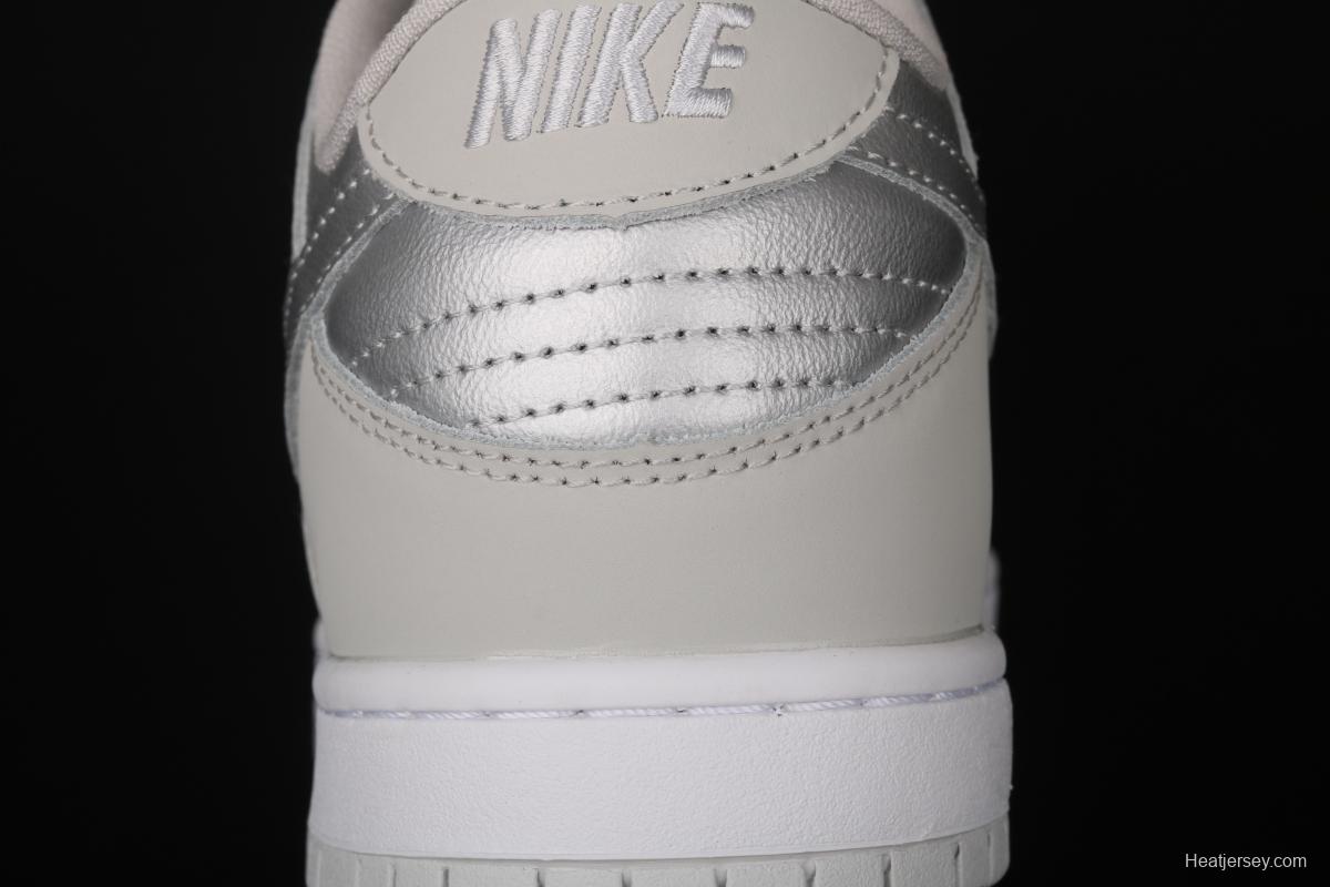 NIKE SB DUNK Low gray and silver color matching front layer casual skateboard shoes 854866-029