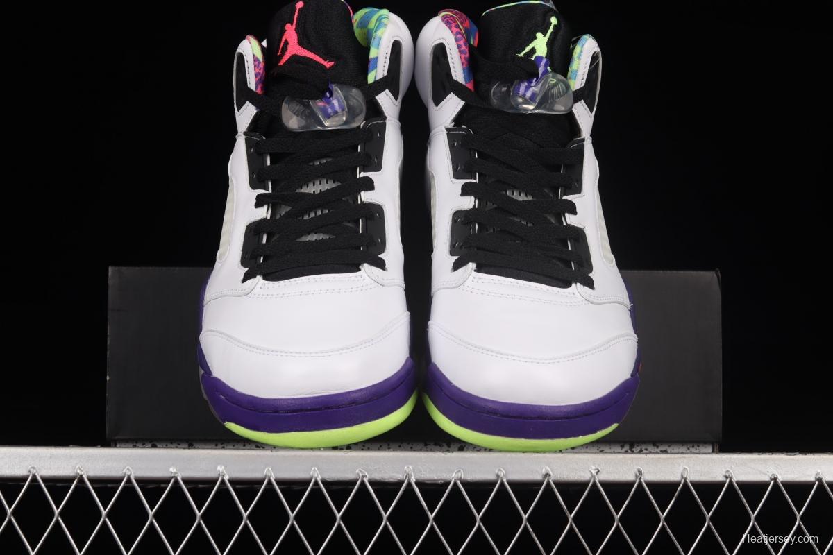 Air Jordan 5 White Bel-Air fresh Prince 2020 Edition College Purple DB3335-100