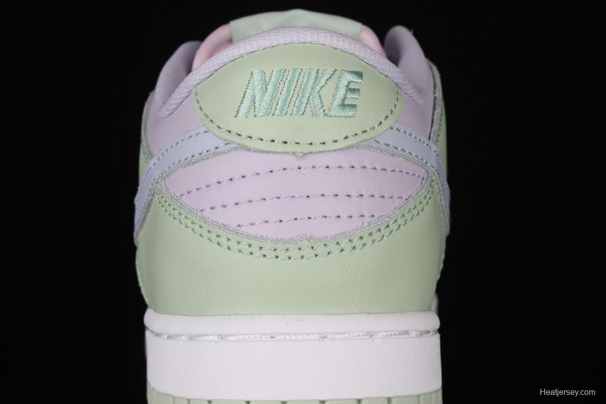 NIKE SB DUNK Low Prm white light purple color SB buckle rebound fashion leisure board shoes DD1503-600