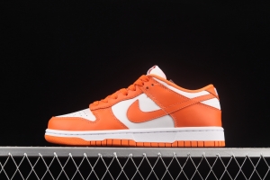 NIKE SB DUNK Low Pro Syracuse White Orange Leisure Sports Board shoes with low Top layer CU1726-101