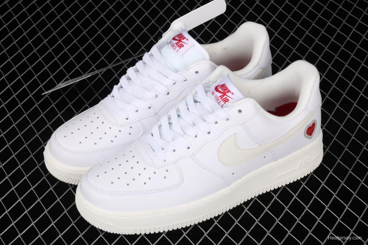 NIKE Air Force 1 ValentineSDAY Valentine's Day Limited low-end fashion leisure sports board shoes DD7117-100