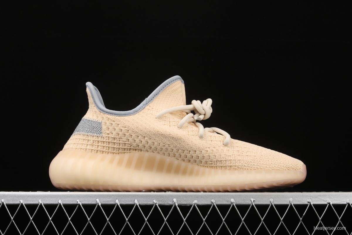 Adidas Yeezy Boost 350 V2 Linen FY5158 Darth Coconut 350 second generation flax full star BASF popcorn