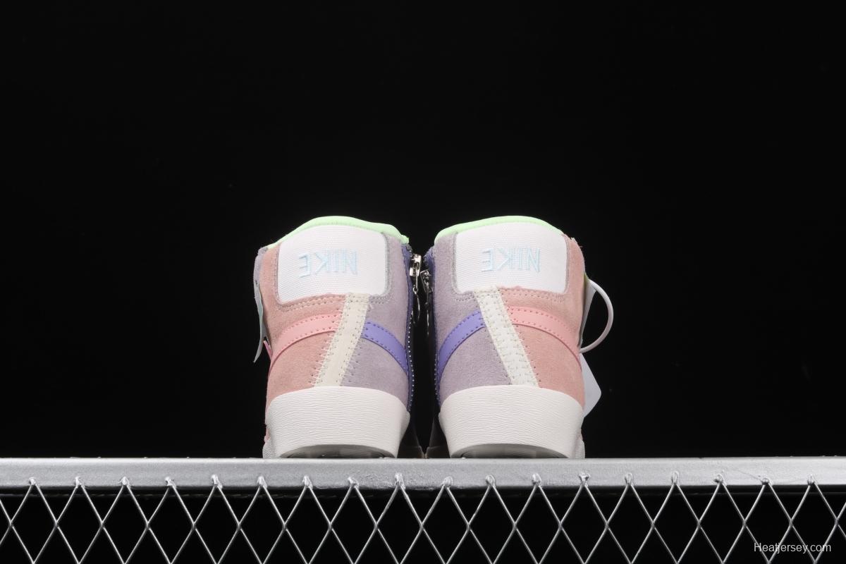 NIKE Blazer Mid Rebel trailblazer Macaron deconstructs casual board shoes CQ7786-661