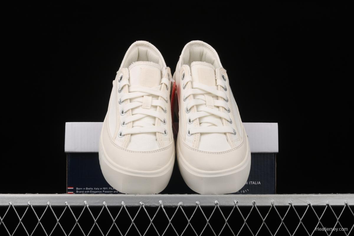 FILA 2021 new thick bottom biscuit small white shoes F12W124342FGA