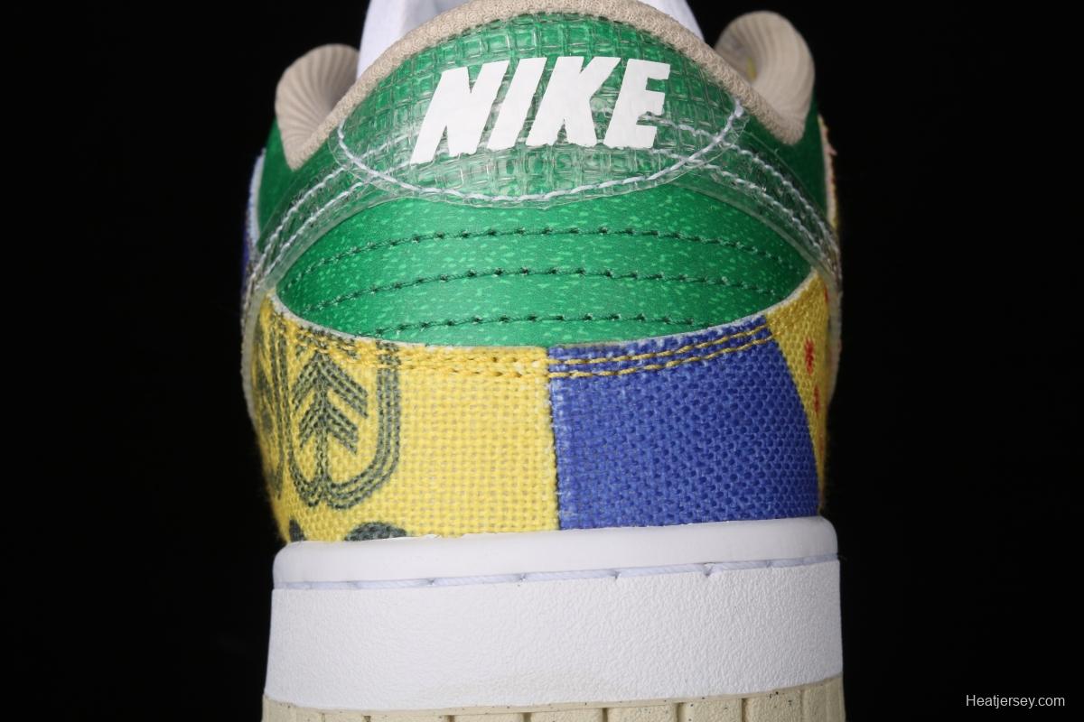 NIKE SB DUNK Low SP city supermarket jointly named color bazaar leisure skateboard shoes DA6125-900