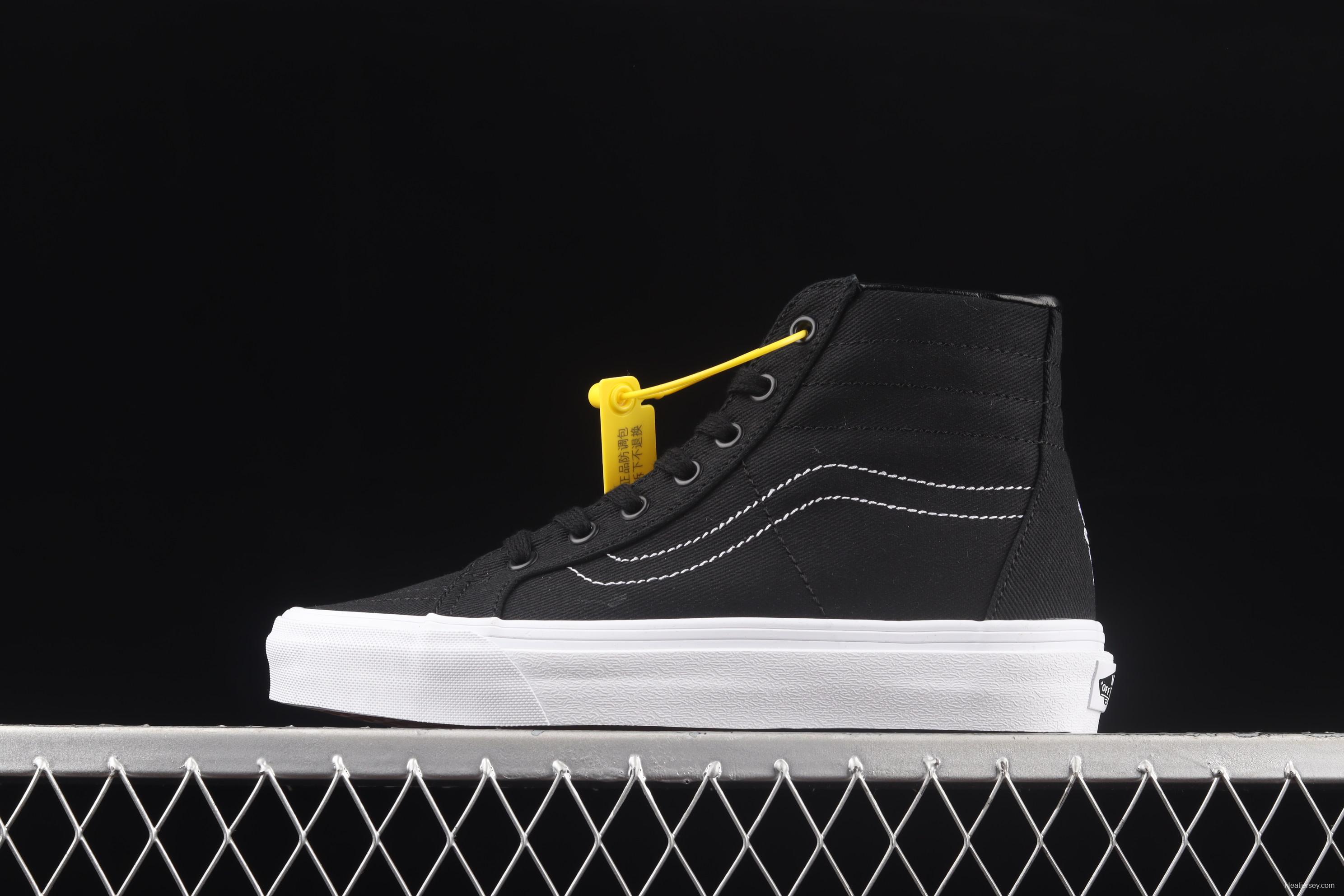 Vans Sk8-Hi SF black line elevation upper casual skateboard shoes VN0A4UWN4VO