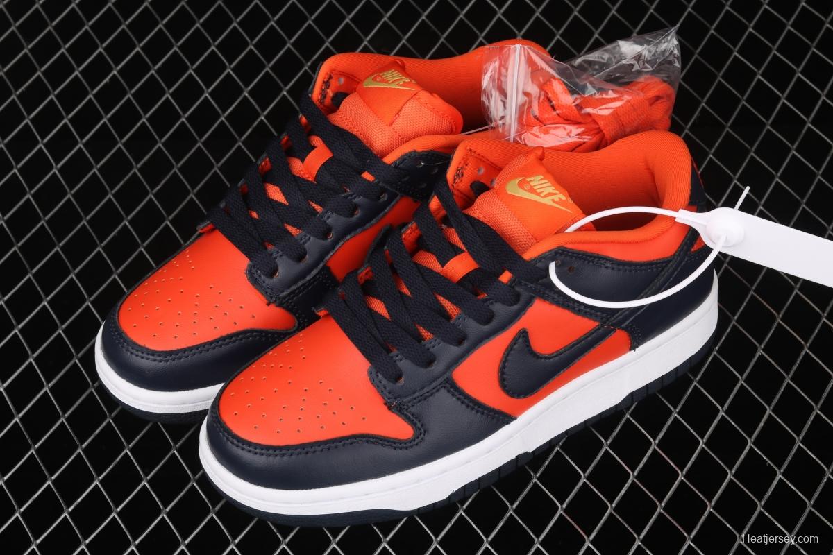 NIKE SB DUNK Low SP Fanta color matching head layer low side leisure sports board shoes CU1727-800