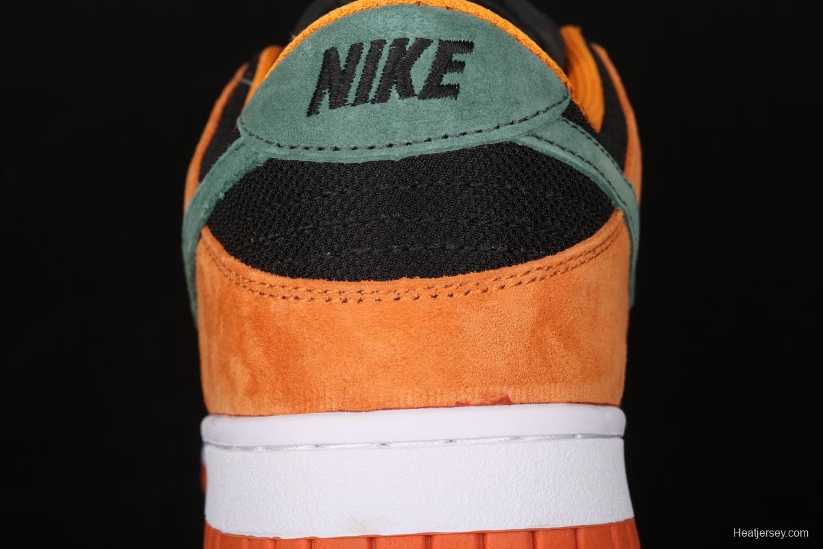 NIKE SB DUNK Low SP Ceramic dunk series carrot yellow and black low-side leisure sports skateboard shoes DA1469-001