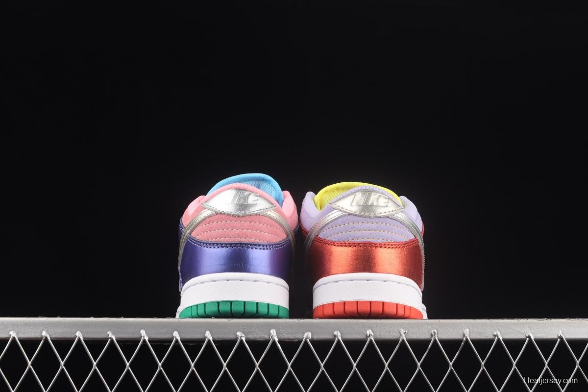 NIKE SB DUNK Low SE Candy Egg 2.0 candy mandarin duck dunk series low side leisure sports skateboard shoes DN0855-600