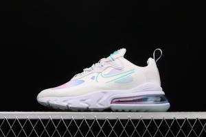 NIKE Air Max 270React new high-frequency mesh function half-palm air cushion cushioning running cloth shoes CK6929-100