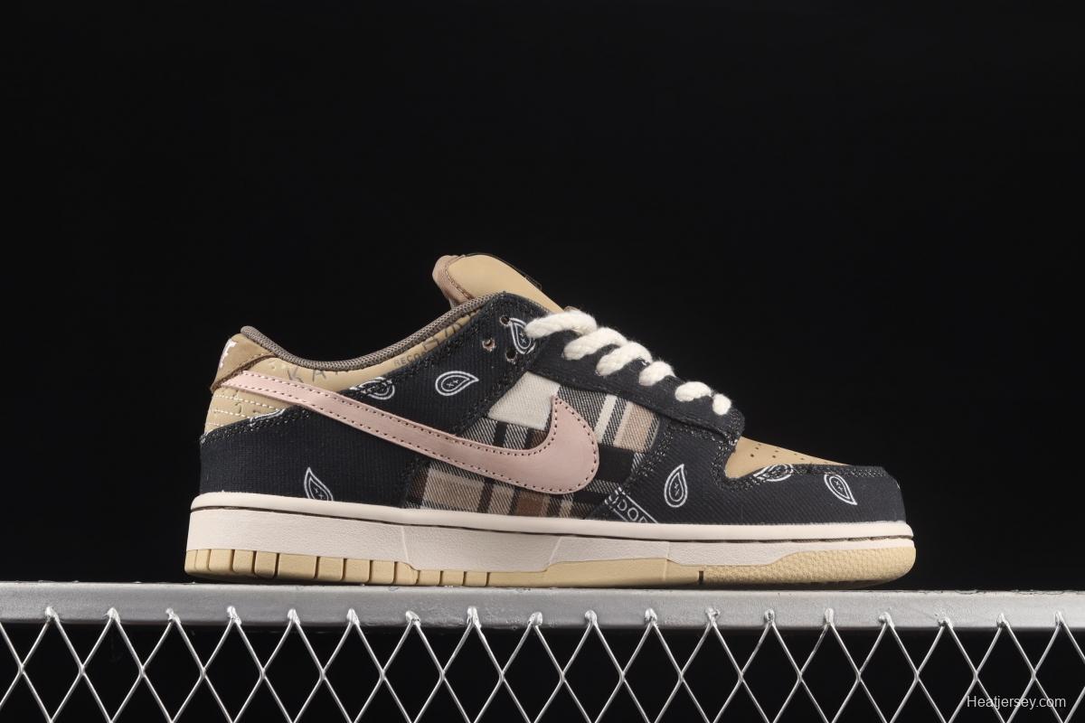 Travis Scott × SB DUNK joint name board shoes cashew fruit CT5053-001