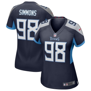 Women's Jeffery Simmons Navy Player Limited Team Jersey