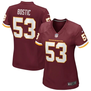 Women's Jon Bostic Burgundy Player Limited Team Jersey