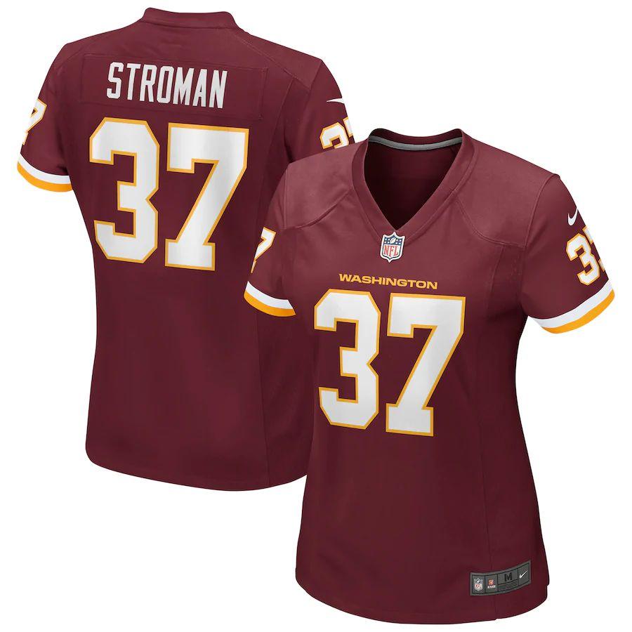 Women's Greg Stroman Burgundy Player Limited Team Jersey