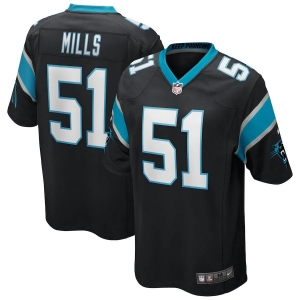 Men's Sam Mills Black Retired Player Limited Team Jersey