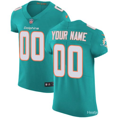 Men's Aqua Custom Elite Team Jersey