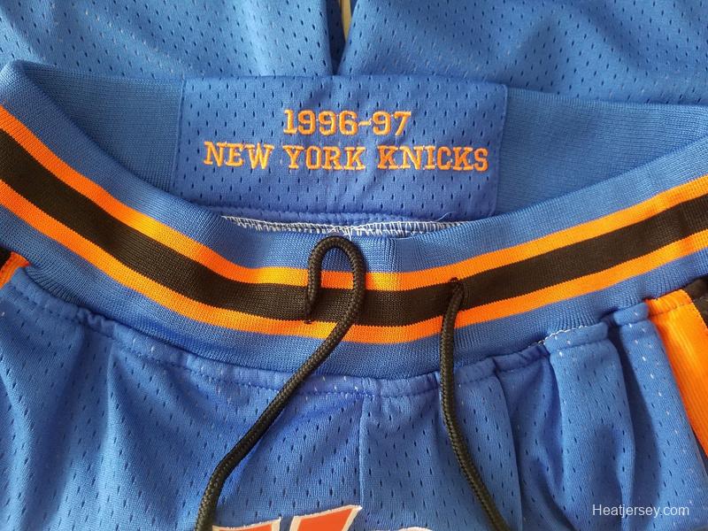 New York 1996-97 Throwback Classics Basketball Team Shorts