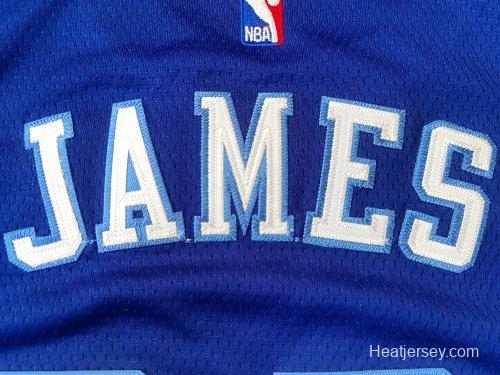 Men's LeBron James Blue Retro Classic Team Jersey