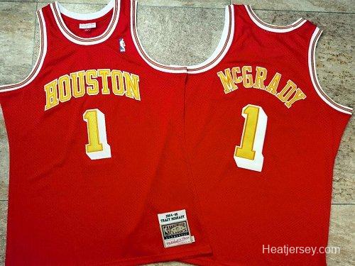 Men's Tracy McGrady Red Retro Classic Team Jersey