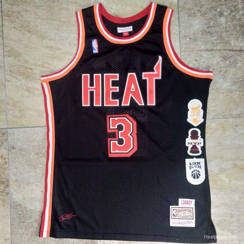 Men's Dwyane Wade Black Retro Classic Team Jersey