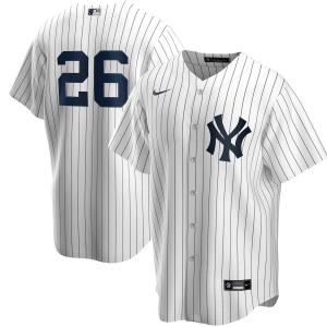 Men's DJ LeMahieu White&amp;Navy Home 2020 Player Team Jersey