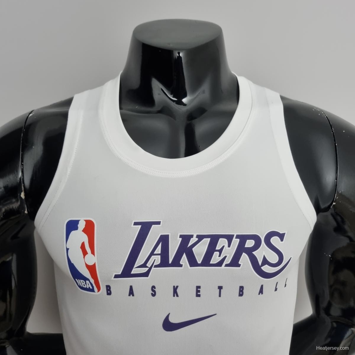 Mens Nike Lakers White T-shirts #K000146