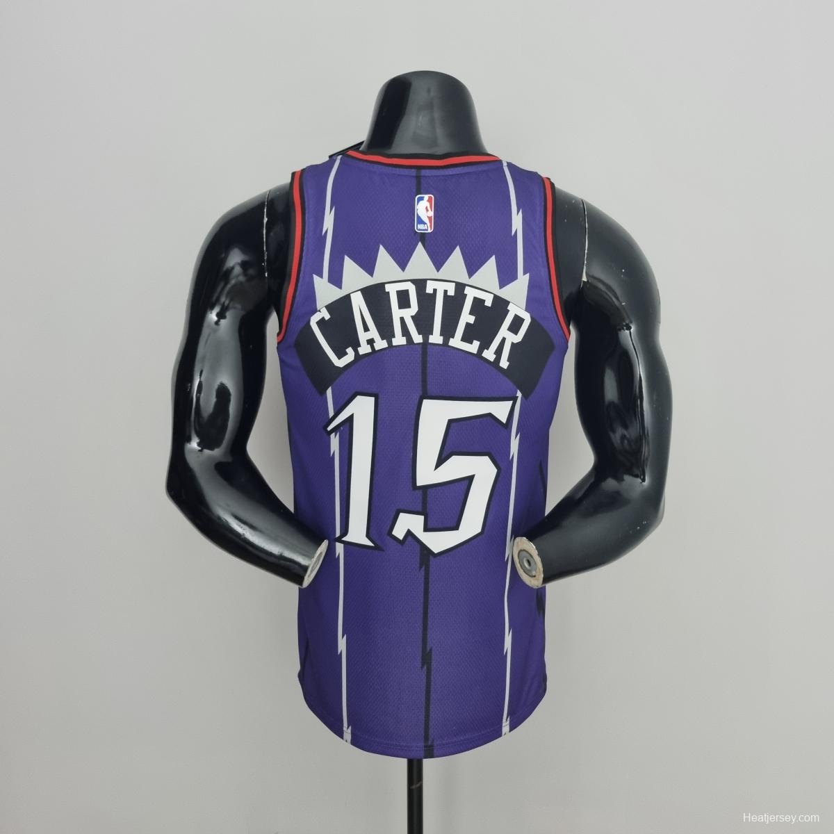 Toronto Raptors CARTER#15 Purple NBA Jersey