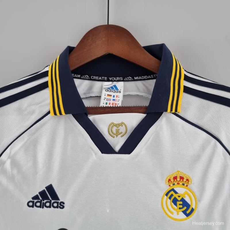 Retro Real Madrid 98/00 Home Soccer Jersey