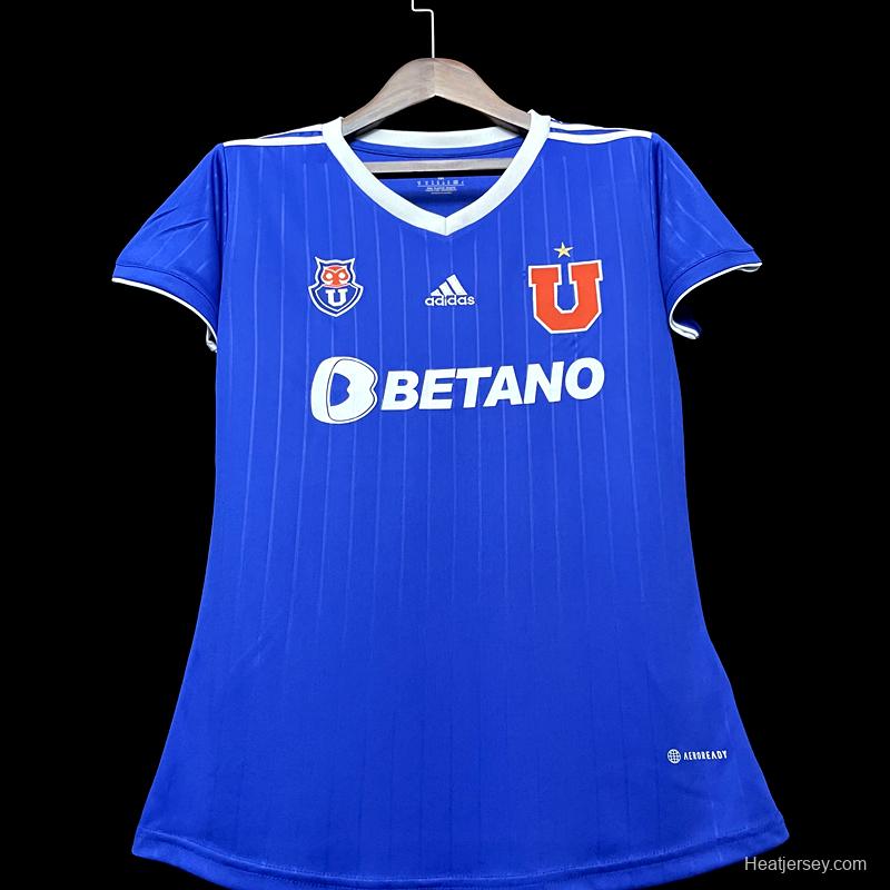 22/23 Chile Universidad De Home Woman  Soccer Jersey