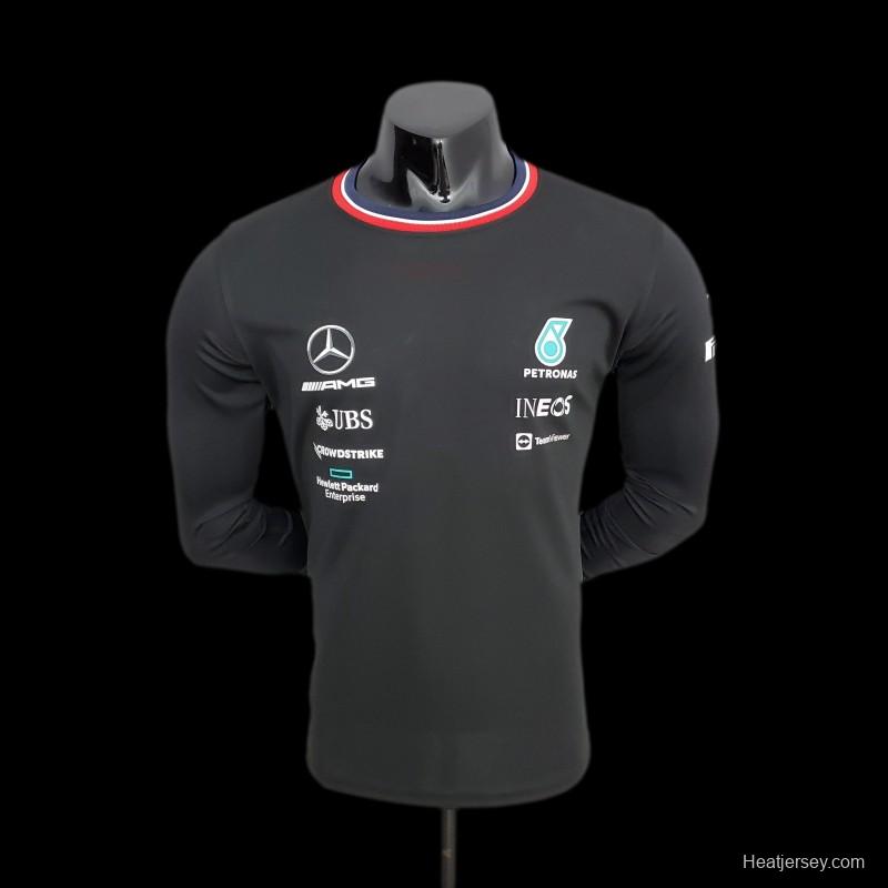 F1 Formula One 2022 Mercedes Long Sleeve Black 